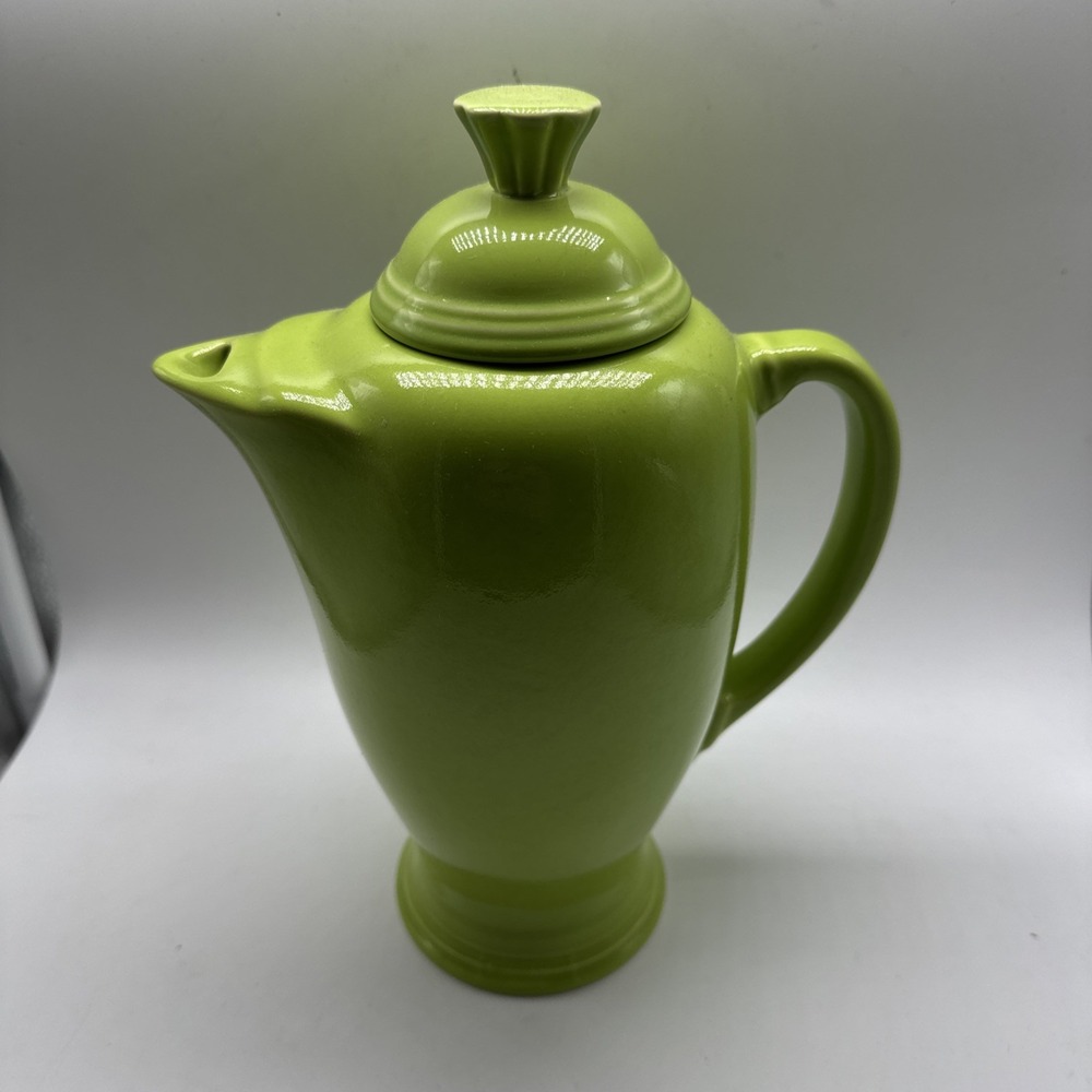 Rare Fiesta Homer Laughlin coffee pot in Chartreuse